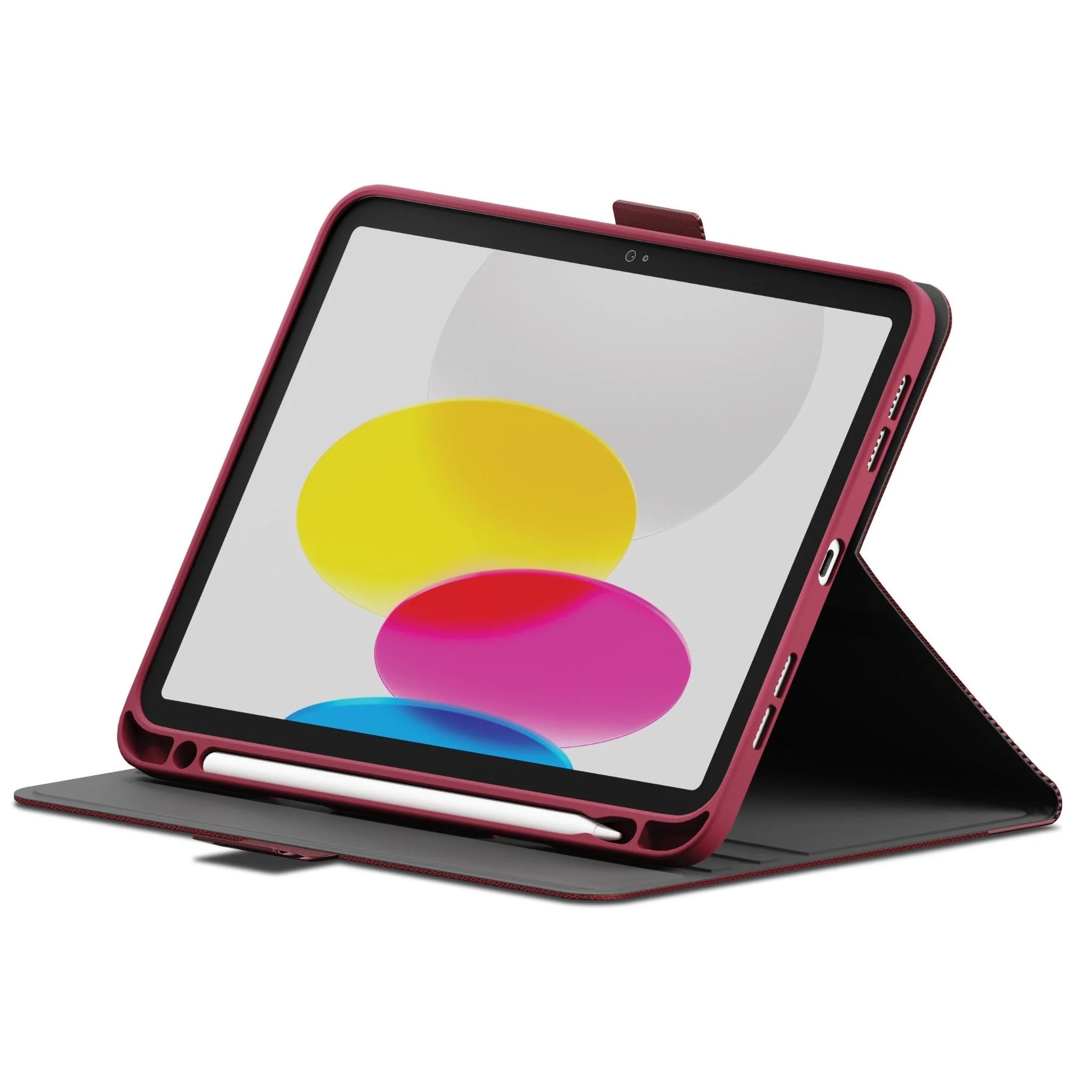 Cygnett TekView Apple iPad (11.0') 11th Gen (A16)/iPad 10th Gen (10.9') Case - Cherry Rose (CY4479TEKVI), 360° Protection, 2 Years Warranty